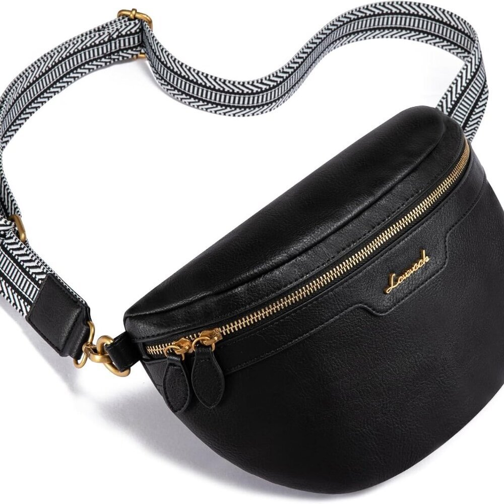 Fashionable Waterproof Belt Bag with 4 Pockets & Adjustable Shoulder Strap